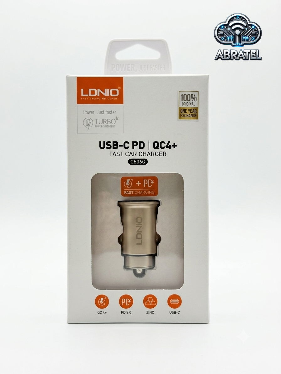 شارژر فندکی LDNIO C506Q 30W PD QC4 دو پورت