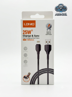 کابل شارژ USB به لایتنینگ LDNIO LS851 فست شارژ اصلی